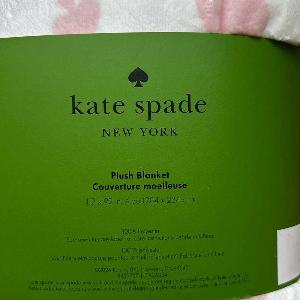 ♠️ (King) kate spade plush spade blanket ♠️ - Picture 6 of 6